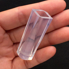 Long Crystal Silicone Mold for Resin Jewelry DIY | Epoxy Resin Soft Mould | Clear Flexible Mold for UV Resin (9mm x 46mm)