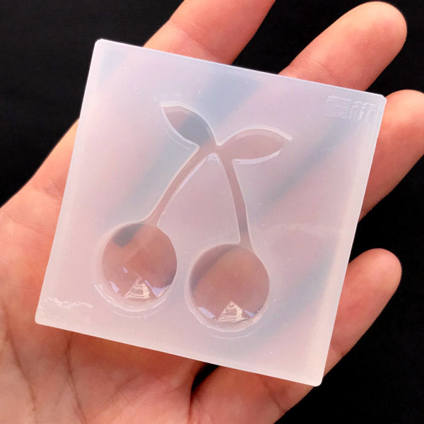 Cherry Silicone Mold | Fruit Cabochon Mold | Kawaii Resin
