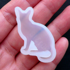 Kitty Silicone Mold | Cat Cabochon Mold | Kitten Mould | Animal Resin Mold | Kawaii Mold | Decoden Supplies | Epoxy Resin Flexible Mould (26mm x 34mm)