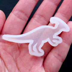 Dinosaur Mold | Dino Mould | Parasaurolophus Mold | Resin Cabochon Making | Flexible Silicone Mould | Clear UV Resin Mold | Epoxy Resin Supplies (52mm x 29mm)