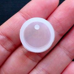 Round Charm Silicone Mold | Small Circle Pendant Mold | Flexible Resin Mould | Clear Mold | Epoxy Resin Jewelry Making (15mm)