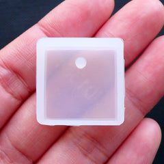 Square Charm Mold | UV Resin Silicone Mold | Square Pendant Mold | Geometry Flexible Mould | Memory Jewelry DIY | Resin Charm Making (20mm x 20mm)