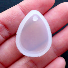 Teardrop Charm Mold | Tear Drop Pendant Mould | Memory Charm Making | Silicone Flexible Mold | UV Resin Jewellery Mold (18mm x 24mm)