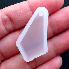 Kite Charm Mold | Kite Pendant Silicone Mold | Resin Pendant Making | Flexible Geometry Mold | Epoxy Resin Jewelry Supplies (16mm x 32mm)