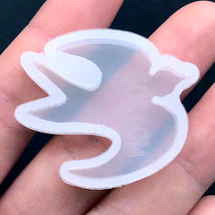 Sparrow Mold | Bird Silicone Mold | Flexible Epoxy Resin Mould | Animal Cabochon Mold | Decoden Supplies | UV Resin Crafts | Resin Jewelry Making (34mm x 29mm)