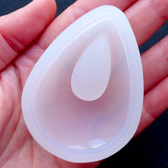 Large Teardrop Pendant Mold | Resin Jewellery Mould | Tear Drop Silicone Mold  | Flexible Epoxy Resin Mold (42mm x 60mm)