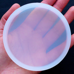 Large Round Mold | Epoxy Resin Mould | Flexible Silicone Mold | Resin Coaster Mold (80mm)