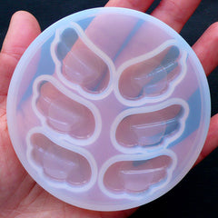 Angel Wing Mold | Kawaii Decoden Mold | Flexible UV Resin Mold | Epoxy Resin Mould | Clear Mold | Resin Cabochon Making (16mm x 31mm)