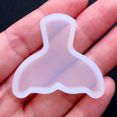 Whale Tail Silicone Mold | Marine Life Soft Mold | Clear UV Resin Mold | Mermaid Cabochon | Flexible Mould | Epoxy Resin Crafts (35mm x 32mm)