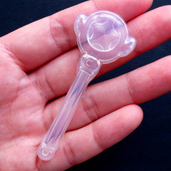 Magical Girl Star Wand Mold | Mahou Kei Power Stick Silicone Mold | Flexible UV Resin Clear Mould | Kawaii Resin Pendant DIY (23mm x 66mm)