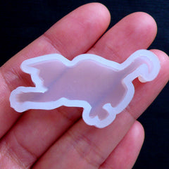 Kawaii UV Resin Mould | Cat Mold | Animal Cabochon Mold | Flexible Silicone Mold | Epoxy Resin Soft Mold (40mm x 22mm)