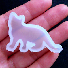 Kawaii Kitty Mold | Cat Cabochon Mold | Animal Silicone Mould | UV Resin Soft Mold | Epoxy Resin Art (39mm x 26mm)