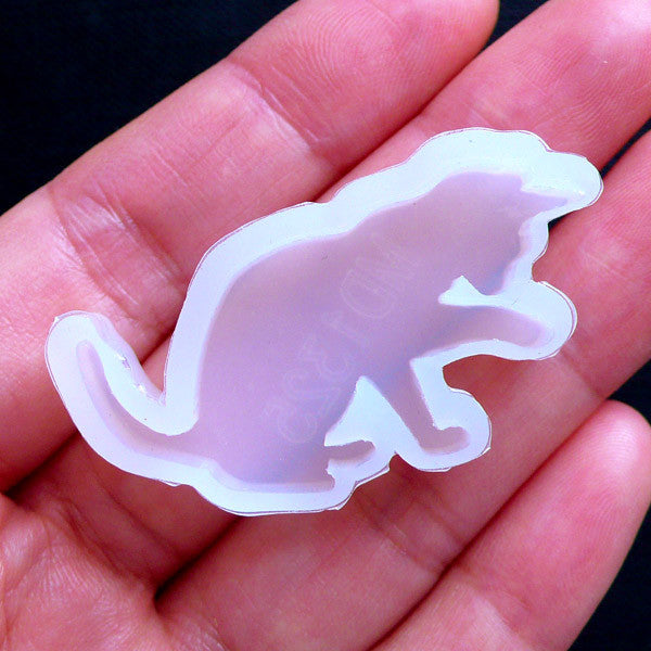 Kitten Mold | Decoden Cabochon Mold | Cat Flexible Mold | Soft Clear Mould | Epoxy Resin Silicone Mould | UV Resin Crafts (40mm x 21mm)