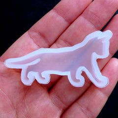 Cat Silicone Mold | UV Resin Soft Mold | Decoden Cabochon Making | Flexible Kitty Mold | Clear Epoxy Resin Mould (50mm x 25mm)