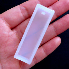 Long Rectangular Bar Mold | Rectangle Charm Mold | Clear UV Resin Jewelry Mold | Flexible Silicone Mould | Epoxy Resin Art (13mm x 51mm)