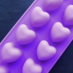 Heart Silicone Mold (12 Cavity) | Valentine's Day Chocolate Mould | Flexible Epoxy Resin Mold | Small Soap Mold | Wedding Party Supplies (30mm x 30mm)
