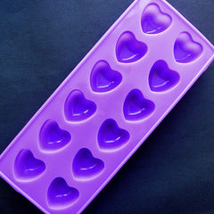 Heart Silicone Mold (12 Cavity) | Valentine's Day Chocolate Mould | Flexible Epoxy Resin Mold | Small Soap Mold | Wedding Party Supplies (30mm x 30mm)