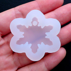 Snowflake Silicone Mold | Snow Flake Charm Flexible Mould | Christmas Ornament Making | Epoxy Resin Mold (29mm x 29mm)