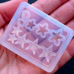 Kawaii Star Mirror Silicone Mold with Round Mirror | Epoxy Resin Craft  Supplies | Resin Accessories Making (80mm x 77mm)