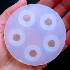 12mm Sphere Silicone Mold (5 Cavity) | Flexible Round Ball Mold | Epoxy Resin Jewellery Making | Clear UV Resin Soft Mould
