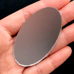 Victorian Mirror Mold with Oval Mirror | Epoxy Resin Art Supplies | Kawaii Crafts | Lolita Accessories DIY (6cm x 16.6cm)