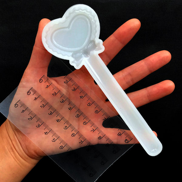 Magical Heart Ruler Silicone Mold | Mahou Shoujo Heart Wand Mould | Re ...