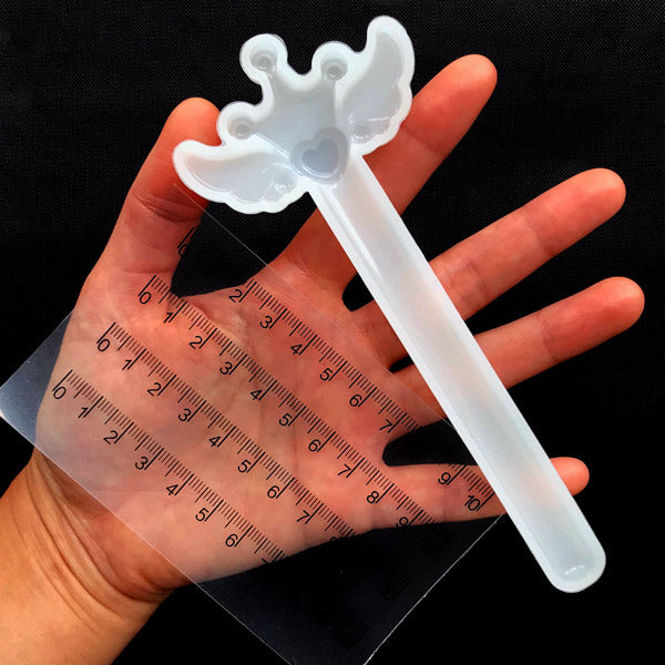 Magical Girl Silicone Mold | Winged Crown Ruler Mold | Make Your Own S ...