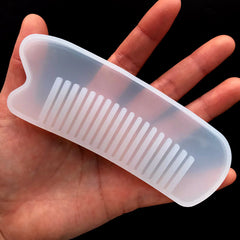 Long Comb Silicone Mold | Resin Art Supplies | UV Resin Soft Mold | Make Your Own Comb (43mm x 122mm)