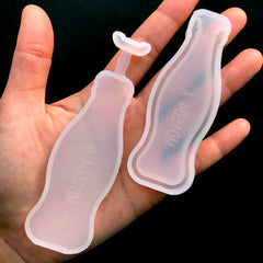 Soda Bottle Resin Shaker Charm Mold | Soft Drink Bottle Mold | Epoxy Resin Mold | UV Resin Silicone Mold | Kawaii Craft Supplies (29mm x 86mm)