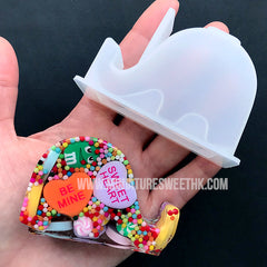 Elephant Phone Holder Silicone Mold | Resin Cell Phone Stand Mold | Epoxy Resin Mold | UV Resin Mould Supplies (65mm x 43mm)