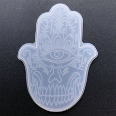 Hand of Fatima Silicone Mold | Hamsa Hand Mould | Jewish Khamsa Mold | Home Decoration | Resin Art Supplies (88mm x 122mm)