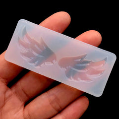 Pegasus Wings Mold | Angel Wing Cabochon Mold | Kawaii Magical Girl Decoden Supplies | Clear Mold for UV Resin (29mm x 23mm)