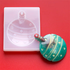 Christmas Ornament Silicone Mold | Festival Home Decoration | Resin Art Supplies (60mm x 76mm)