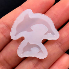 Dolphin Silicone Mold | Sea Animal Mold | Marine Life Mould | Fish Soft Mold | UV Resin Mold | Kawaii Craft Supplies (14mm & 27mm)