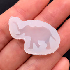Elephant Silicone Mold | Small UV Resin Mold | Animal Embellishment Mould | Kawaii Resin Crafts (27mm x 17mm)