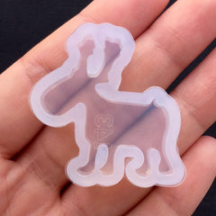 Christmas Reindeer Mold | Animal Silicone Mould | UV Resin Crafts | Kawaii Christmas Decoden Supplies (32mm x 34mm)