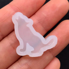 Howling Wolf Silicone Mold | Wild Animal Mold | UV Resin Mould | Epoxy Resin Mold | Embellishment Making (22mm x 24mm)