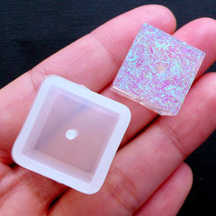 Square Bead Flexible Mold | Cube Bead Silicone Mould | Resin Bead Making (16mm)