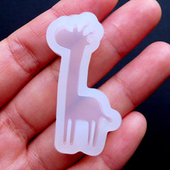 Giraffe Flexible Mold | Clear Resin Mold | Animal Silicone Mould | Decoden Cabochon Making | Kawaii Crafts | Resin Pieces DIY | Epoxy Resin Supply (22mm x 40mm)