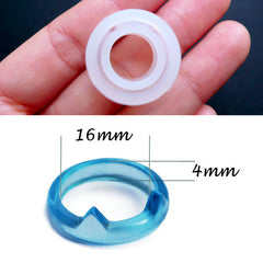 Cat Ear Ring Mold | Animal Ring Flexible Mould | Epoxy Resin Silicone Mold | Kawaii Resin Jewelry Making | Resin Art | Make Your Own Kawaii Rings (Size 16mm)