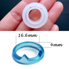 Kawaii Ring Mould | Flexible Resin Ring Mold in Kitty Ear Shape | Animal Jewellery Making | Epoxy Resin Jewelry Silicone Mold | Resin Craft | Create Your Own Rings (Size 16.6mm)