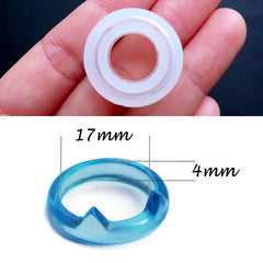 Kawaii Resin Ring Making | Cat Ring Flexible Mould | Kitty Ring Silicone Mold | Kitten Ear Ring Mold | Animal Jewelry Mould | Epoxy Resin Craft Supplies | Create Your Own Resin Jewellery (Size 17mm)
