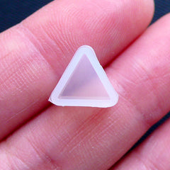 Tiny Triangle Mold | Mini Resin Mold | Geometry Silicone Mold | Flexible Mould Supplies | UV Resin Art | Epoxy Resin Crafts | Stud Earrings Mold (8mm x 7mm)