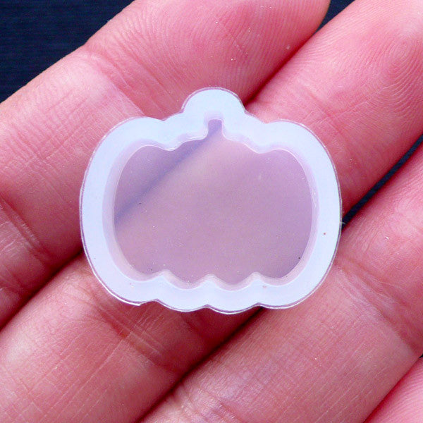 Halloween Pumpkin Mold | Halloween Cabochon Silicone Mould | Spooky Decoden Piece Making | Kawaii Resin Mold | Flexible Mould (18mm x 15mm)
