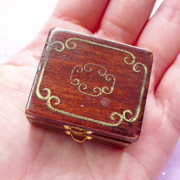 Dollhouse Jewelry Box Miniature Jewellery Storage Box 112 Scale D