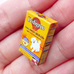 Miniature Pet Food Packet | Dollhouse Dog Food Box | Doll House Craft (14mm x 22mm)