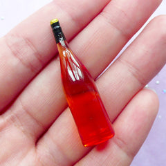 1:12 Scale Dollhouse Red Wine | Miniature Wine Bottle | Doll House Drink (11mm x 40mm)