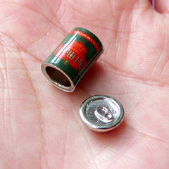 1:12 Scale Dollhouse Food Can | Miniature Tomato Can with Removable Lid | Doll House Food Craft (9mm x 14mm)