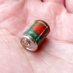 1:12 Scale Dollhouse Food Can | Miniature Tomato Can with Removable Lid | Doll House Food Craft (9mm x 14mm)
