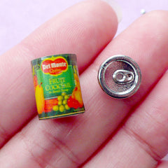 Miniature Food Can | Dollhouse Fruit Cocktail Can with Removable Lid | Doll Food Craft (9mm x 14mm)